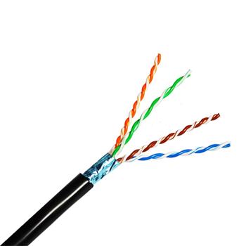 FTP kabel OPTIX (drát) Cat5e PE (Eca) Outdoor Fca černý -40 - 70°C, PREMIUM, bal. 305m /box