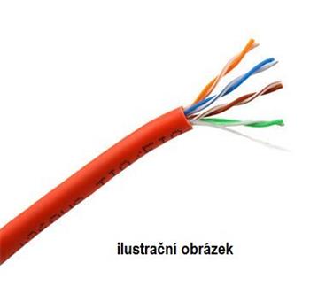 - FTP kabel OPTIX (drát) Cat5e PVC 4páry, červený, Premium bal.305m