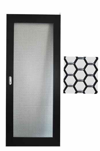 800x42U dveře ventilační HEXAGONAL