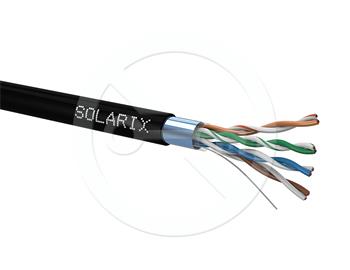 FTP kabel SOLARIX venkovní CAT5e PE 305m/box