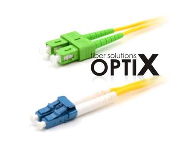 OPTIX SC/APC-LC patch cord 09/125 2m duplex G657A 1,8mm