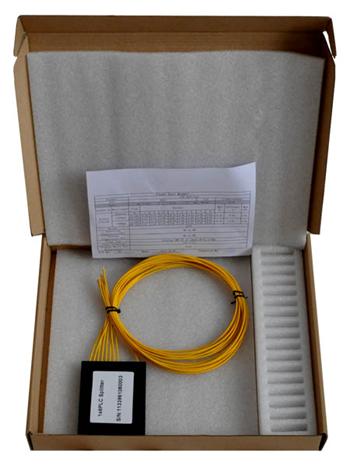 PLC Splitter ABS BOX 1:64 1260 - 1650 nm,SM PLC 1m nekonektorovany, GPON, G.657A2