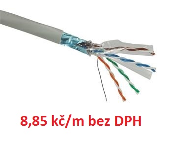 FTP kabel OPTIX (drát) Cat.6, LSOH (Eca), 4páry, 305m /cívka, CERTIFIKOVÁNO