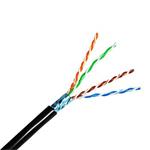 FTP kabel OPTIX (drát) Cat5e PE (Eca) Outdoor Fca černý -40 - 70°C,  PREMIUM, bal. 305m /box