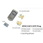 FTP konektor OPTIX 8P8C cat.6 drát skládaný  1ks
