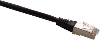FTP patch cord OPTIX Cat5e, 0,25m černý