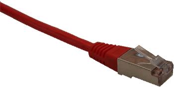 FTP patch cord OPTIX Cat5e, 0,25m červený