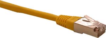 FTP patch cord OPTIX Cat5e, 0,25m žlutý