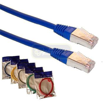 FTP patch cord OPTIX Cat5e, 3m modrý