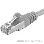 FTP Patch kabel cat.6 0,25m, šedý