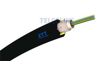 Kabel univerzální gelový ZTT 09/125um G652D, 4 vl., HDPE plášť, 5.2mm, 2x ripcord