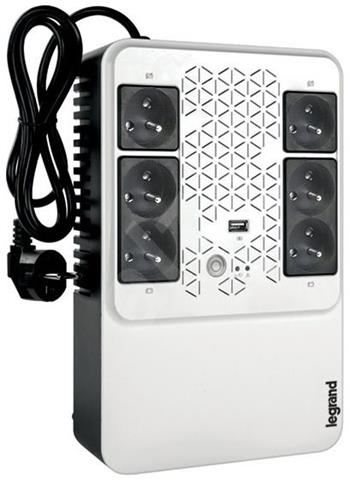 Legrand UPS KEOR Multiplug 600 VA / 360 W, Line interactive, 6×FR, USB