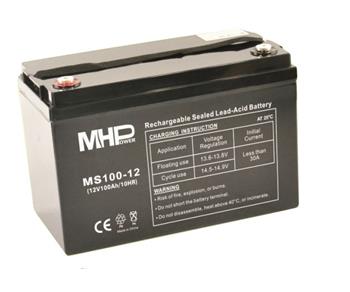 MHPower olověná baterie AGM 12V/100Ah, Terminál T3 - M8