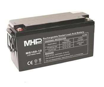 MHPower olověná baterie AGM 12V/150Ah, Terminál T3 - M8