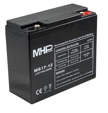 MHPower olověná baterie AGM 12V/17Ah, Terminál T1 - M6