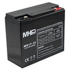 MHPower olověná baterie AGM 12V/17Ah, Terminál T1 - M6