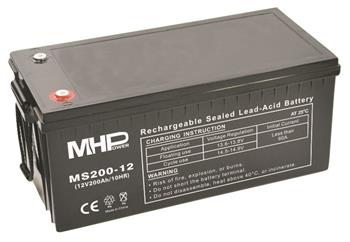 MHPower olověná baterie AGM 12V/200Ah, Terminál T3 - M8