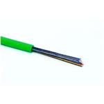 Mikrokabel k zafouknutí, 24vl., 9/125,G657A1,  PE, d=2,8mm zelený nylon
