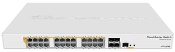MikroTik Cloud Router Switch CRS328-24P-4S+RM, PoE switch, 500W