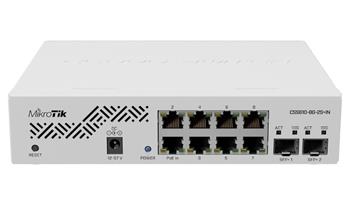 MikroTik CSS610-8G-2S+IN 10-portový switch (8x GB Eth, 2x SFP+)