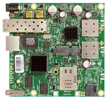 MikroTik RouterBOARD RB922UAGS-5HPacD 802.11ac 2x2 two chain, RouterOS L4, miniPCIe, USB, SFP, SIM, 1xGLAN, 2xMMCX