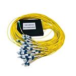 N - PLC Splitter ABS BOX 1:64 1260 - 1650 nm,SM PLC 1m LC/APC - LC/PC, GPON, G.657A2