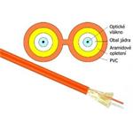  Optický kabel 50/125 2vl. vnitřní plochý zipcord