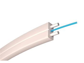 Optický kabel FLAT DROP 1vl, 09/125 LSOH G.657B3 bílý, plochý, 2x3mm