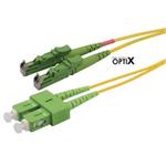 OPTIX E2000/APC-SC/APC optický patch cord 09/125 15m