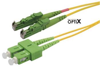 OPTIX E2000/APC-SC/APC optický patch cord 09/125 2m