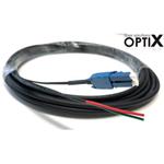 OPTIX Hybrid patchcord LC-LC 09/125 5m Duplex G.657A OUTDOOR with 2x1,5mm CU pair 