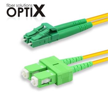 OPTIX SC/APC-LC/APC optický patch cord 09/125 0,25m
