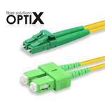 OPTIX SC/APC-LC/APC optický patch cord 09/125 0,25m 