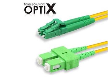 OPTIX SC/APC-LC/APC patch cord 09/125 0,25m duplex G657A 1,8mm