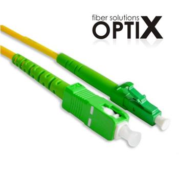 OPTIX SC/APC-LC/APC patch cord 09/125 15m simplex G657A 1,8mm