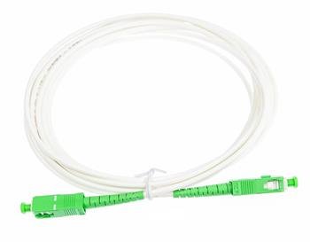 OPTIX SC/APC-SC/APC FLEXI optický patch cord G.657B3 2mm 10m bílý simplex grade B