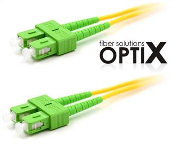 OPTIX SC/APC-SC/APC optický patch cord 09/125 20m