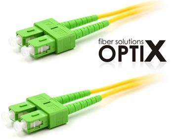 OPTIX SC/APC-SC/APC patch cord 09/125 0,25m duplex G657A 1,8mm