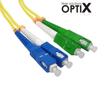 OPTIX SC/APC-SC patch cord 09/125 0,25m duplex G657A 1,8mm