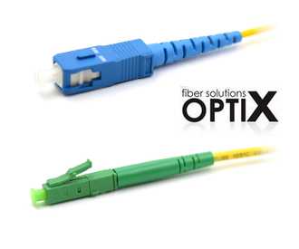 OPTIX SC/PC-LC/APC patch cord 09/125 0,5m simplex G657A 1,8mm