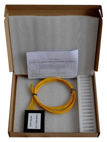 PLC Splitter ABS BOX 1:16 1260 - 1650 nm,SM PLC 1m nekonektorovany, GPON, G.657A2