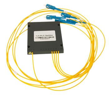 PLC Splitter ABS BOX 1:4 1260 - 1650 nm,SM PLC 1m SC, GPON, G657A2