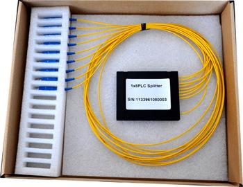 PLC Splitter ABS BOX 1:64,1260 - 1650 nm,SM PLC 2m SC, GPON, G.657A2