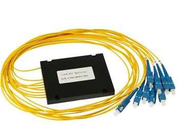 PLC Splitter ABS BOX 1:8,1260 - 1650 nm,SM PLC 1m SC, GPON, G.657A2