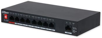 PoE switch 9/8, 8x PoE/1x Gb LAN, 96W