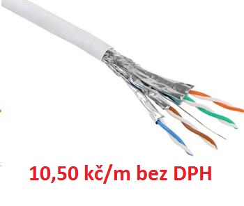 STP kabel OPTIX (drát) CAT6A, LSOH (Eca) 4páry, bal.500m U/FTP