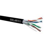 STP kabel SOLARIX Cat6A, PE Fca 500m/cívka