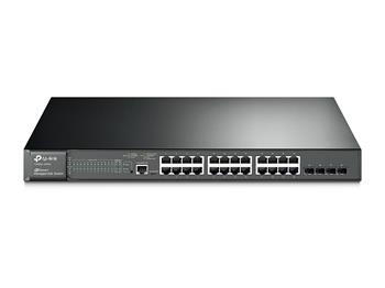 TP-Link T2600G-28MPS PoE switch, 24x GLAN + 4x SFP, 802.3af/at, 384W budget