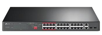 TP-Link TL-SL1226P PoE Switch, 24-Port 10/100Mbps + 2-Port Gigabit