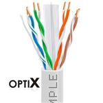 UTP kabel OPTIX (drát) Cat.6 PVC (Eca) šedý, CERTIFIKOVÁNO, bal.300m/cívka